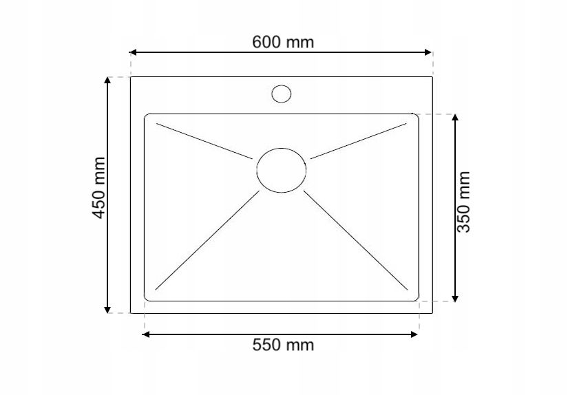 MSA29-100G Zlewozmywak stalowy STEEL 100 Gold