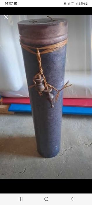 Vela grande decorativa e aromática