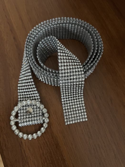 Жіночий ремінь зі стразами