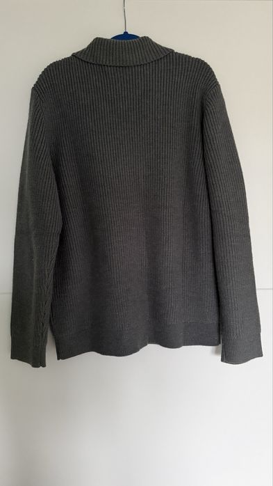 Sweter Polo z dodatkiem wełny wool blend Reserved M