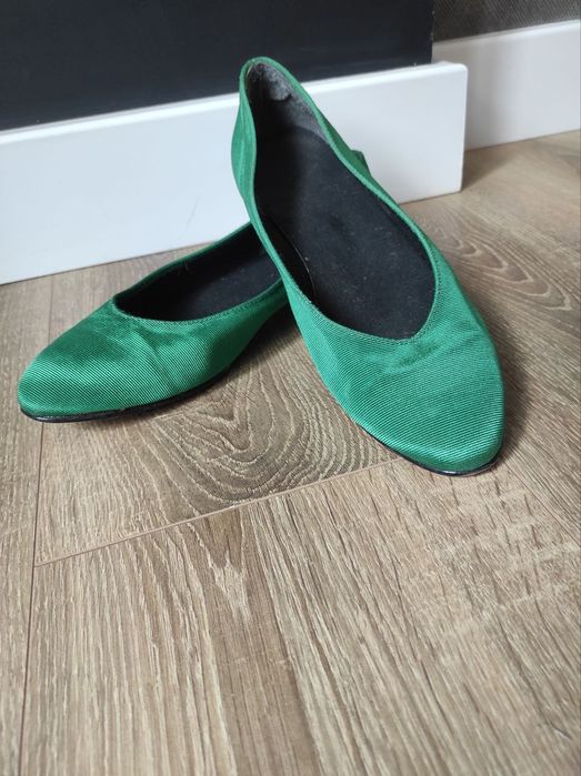 Зелені балетки Vero Cuoio, 39 розмір