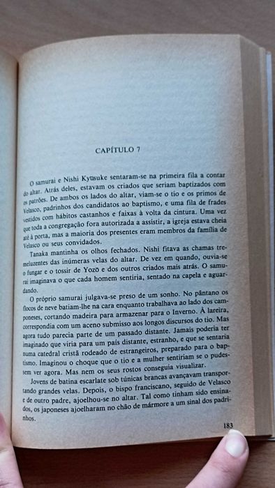 Livro "O Samurai" de Shusaku Endo