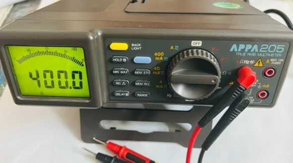 APPA 205 True RMS Multimetr laboratoryjny 4 cyfry + Fluke TL175, jak nowy