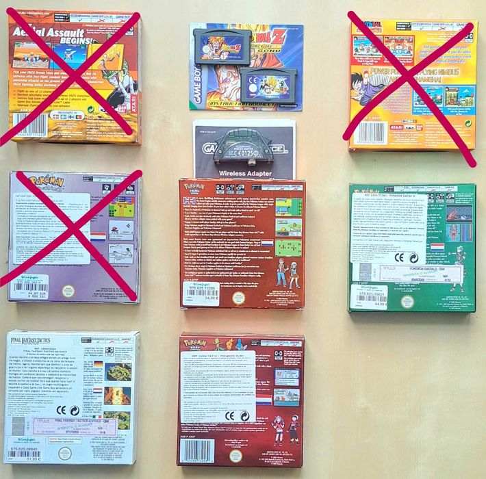 Jogos GameBoy (GBC/GBA) - Autênticos e em Óptimo Estado