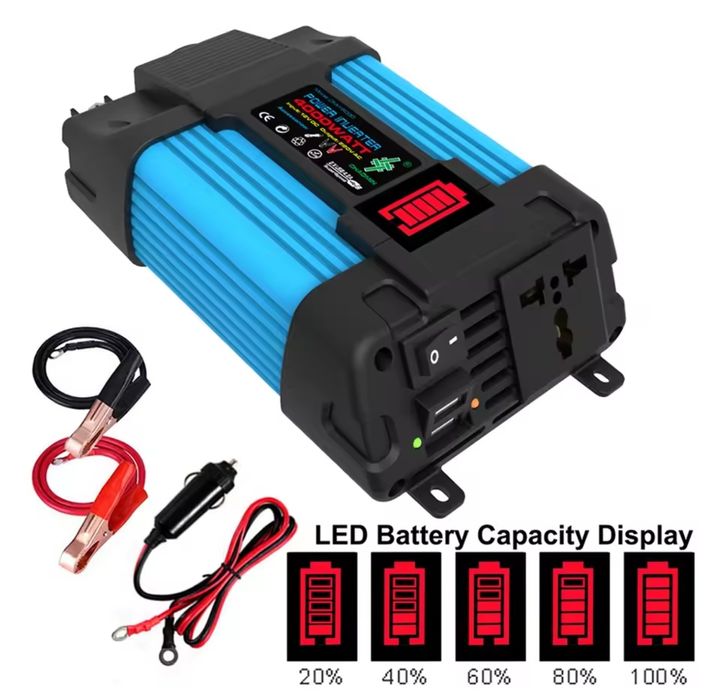 Інвертор потужності 12в, 220в, інвертор 6000 w