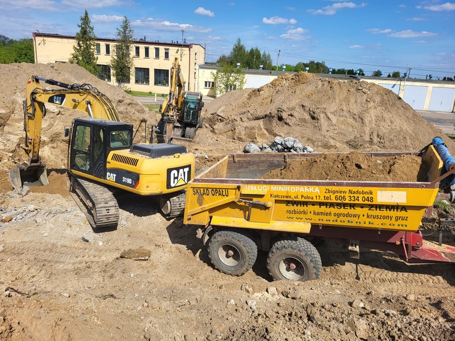 Rozbiórki wyburzenia młot transport gruzu rozbiórka