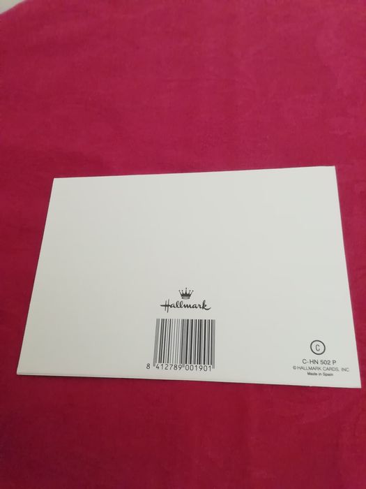 Postal de natal da marca Hallmark