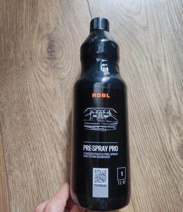 ADBL Pre Spray Pro 1L Płyn Środek Do Prania Tapicerki Materiałowej Foteli. Nowy bez metki.