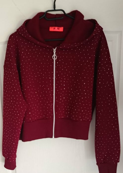 Bluza damska z cyrkoniami