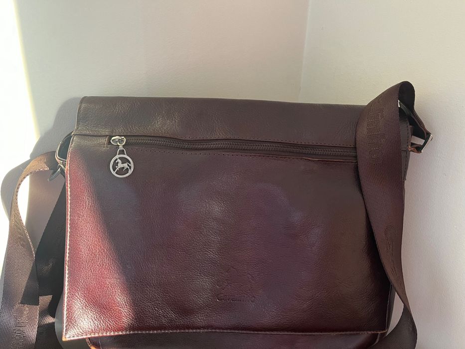 Pasta Unissexo Cavalinho em couro genuíno