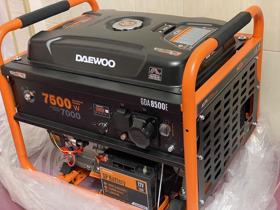 Бензиновый генератор Daewoo GDA8500E Новый/БЛОК АВР ГАРАНТИЯ 3 ГОДА