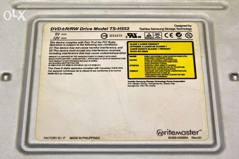 Gravador DVD RW Toshiba TS H552