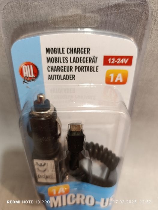 Ładowarka samochodowa micro USB