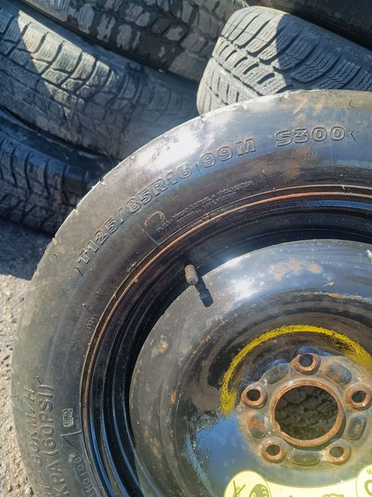 Koło dojazdowe R16 5*114,3 otwór centrujący ok 63mm