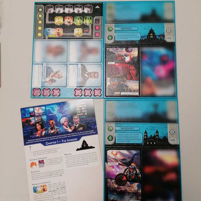 Under Falling Skies - jogo de tabuleiro em inglês