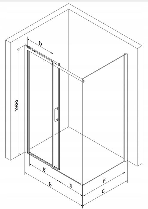 Prysznic Mexen 110x100