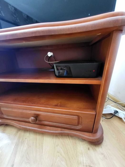 SWALEN Ekskluzywny duży komplet skórzany mebli z drewna