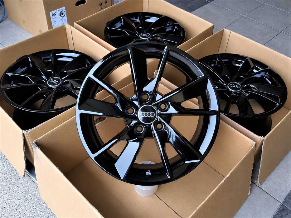 Alufelgi 16 5x112 Audi A3 A4 A6 Q2 Q3 8W0 Seat Leon Ateca Toledo Exeo Altea Nowe Oryginalne Czarne ! 741#