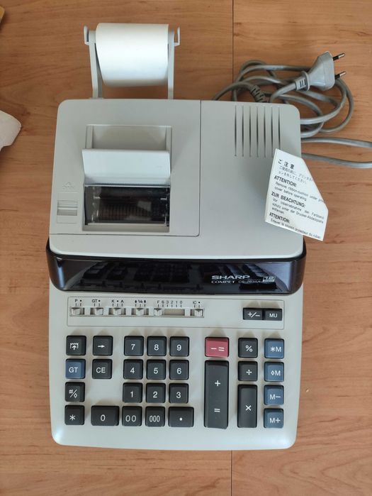 Calculadora com Impressora Sharp Compet CS-2635A (Como Nova / Na Caixa)