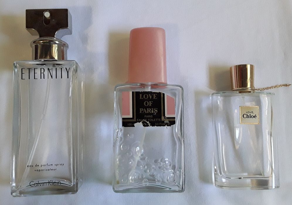 Frascos de perfume vazios para coleccionadores