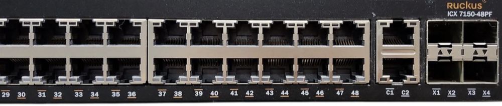 Ruckus ICX 7150-48PF 48-Port 1G PoE Access Switch !