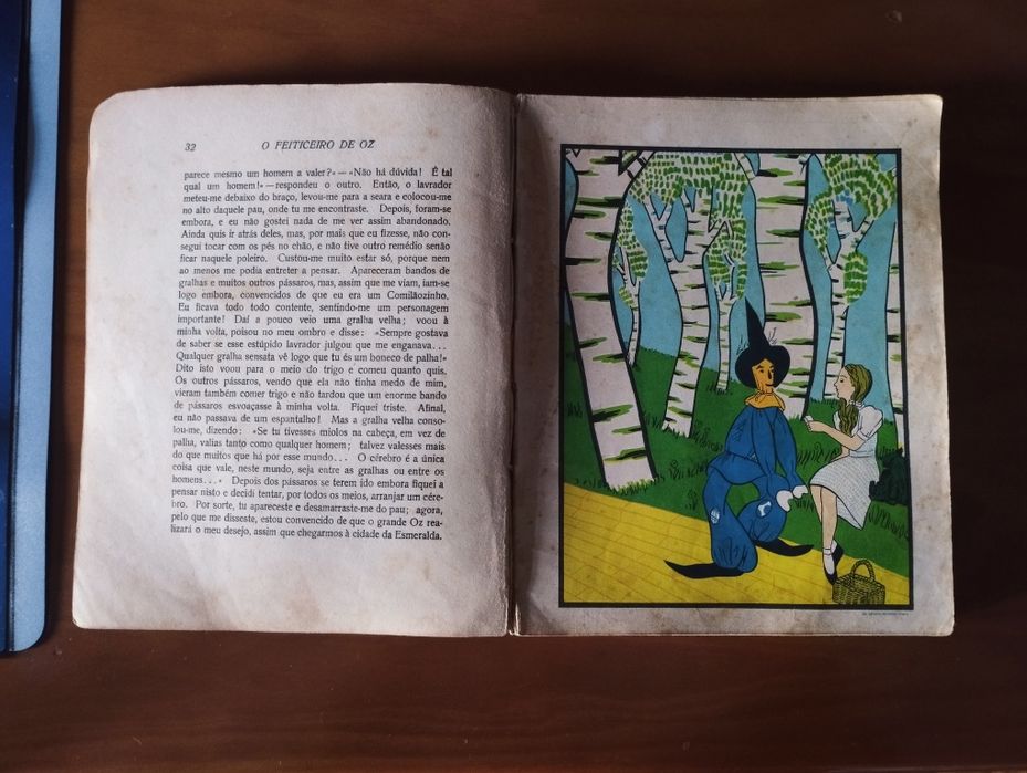 Primeira edição em português de feiticeiro de oz de 1946
