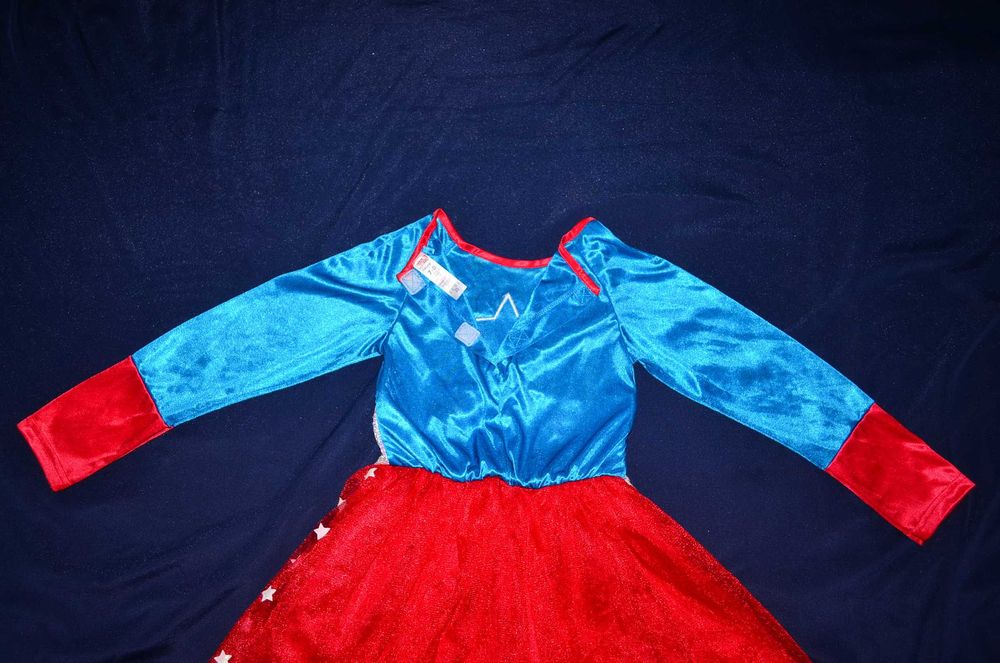 Платье Капитанша Америка 7-8лет карнавальный костюм маскарадный образ