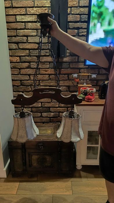 Lampa żyrandol w stylu vintage
