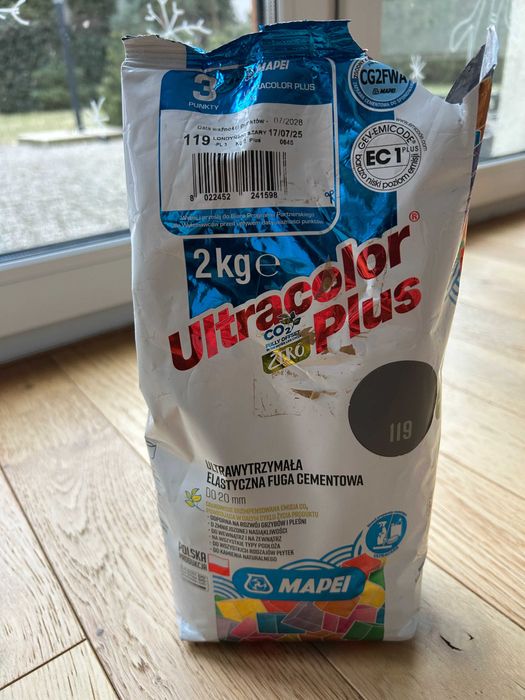 Fuga Mapei 2kg szara, kolor 119