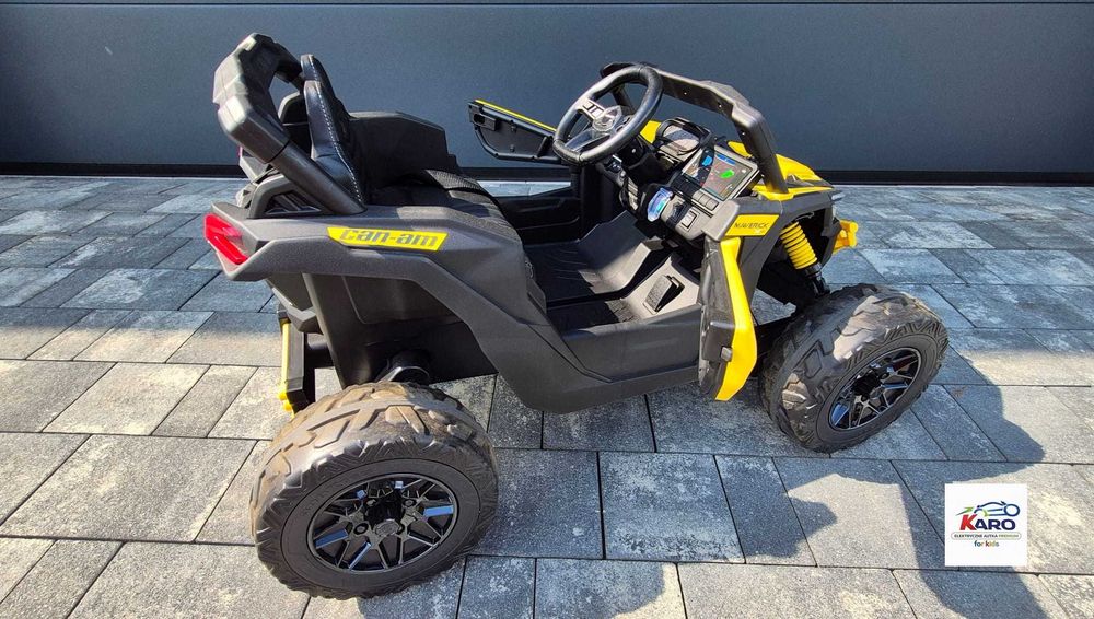 Auto na Akumulator Pojazd Buggy CAN-AM Maverick 800W LED Koła EVA 4x4