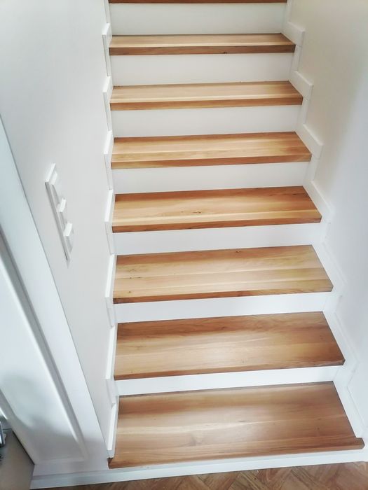 Schody dębowe listwy, trepy nakładki