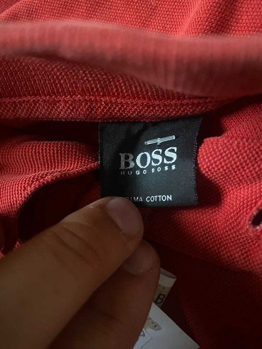 Męska oszulka polo - HUGO BOSS - M/L - OKAZJA
