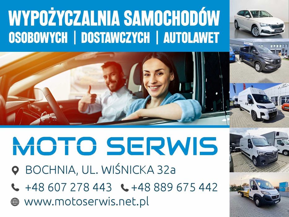 Wynajem wypożyczalnia samochodów osobowych dostawczych busów lawet