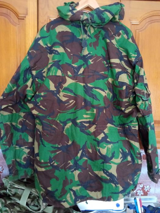 Smock militar Exército Britânico casaco camuflado DPM Woodland L/XL