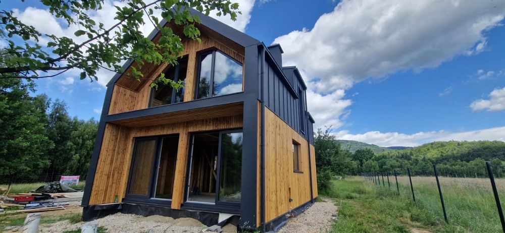 Deska elewacyjna duo romb lamele modrzew świerk