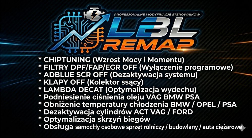 Chiptuning adblue dpf egr klapy lambda decat samxohody osobowe ciężarowe maszyny rolnicze i budowalne