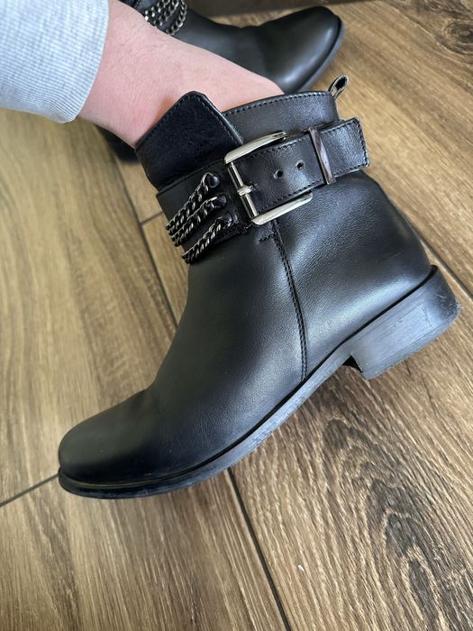 Зимові шкіряні черевики