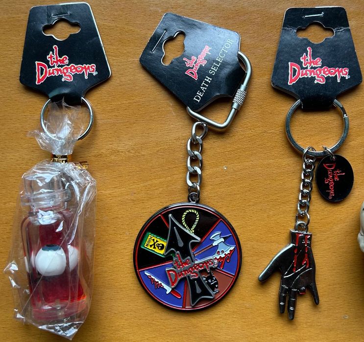 Lote de 3 Vintage The London Dungeon Porta-chaves (Novos)