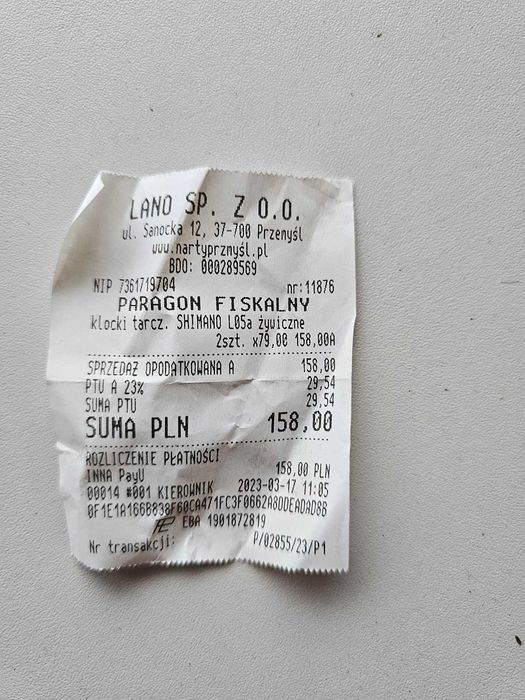 Klocki hamulcowe Shimano L05A-RF - 2 szt NOWE