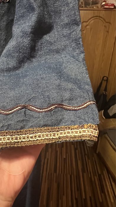 Abaya jeansowa piekna
