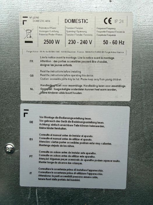 Plancha elektryczna  gril forge adour