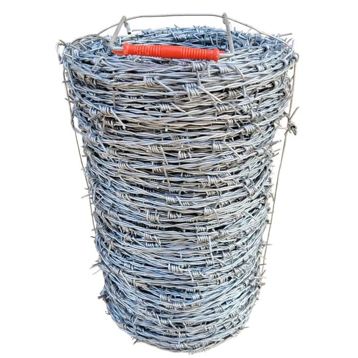 Drut kolczasty podwójny ocynkowany 1,7mm 100m