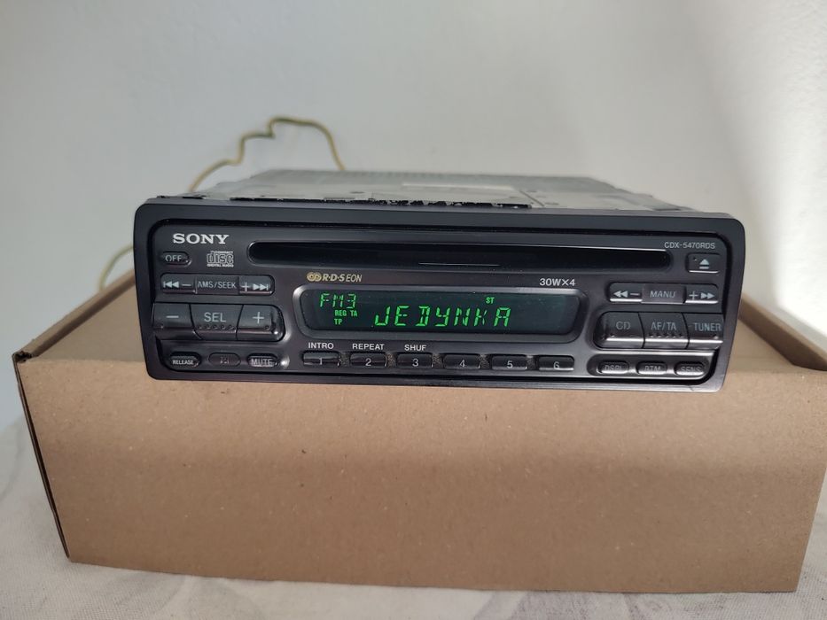 Radio samochodowe Sony CDX-5470RDS dwa kolory podświetlenia lata 90