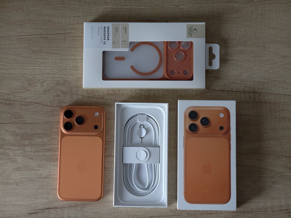 Apple iPhone 17 Pro 256GB Cosmic Orange, jak nowy, bez rat, PL dystr.