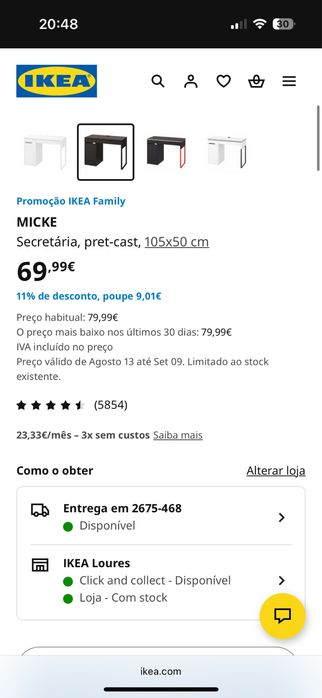 secretária  ikea