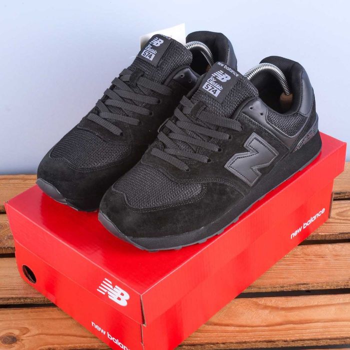 (1927) Кросівки New balance 574 чорні нью беленс