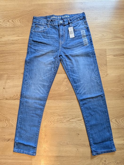 Nowe męskie jeansy American Eagle Airflex+ Athletic Taper slim fit 34/32