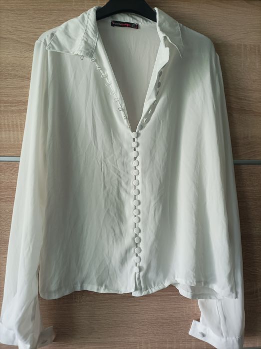 Biała koszula, S, wiskoza