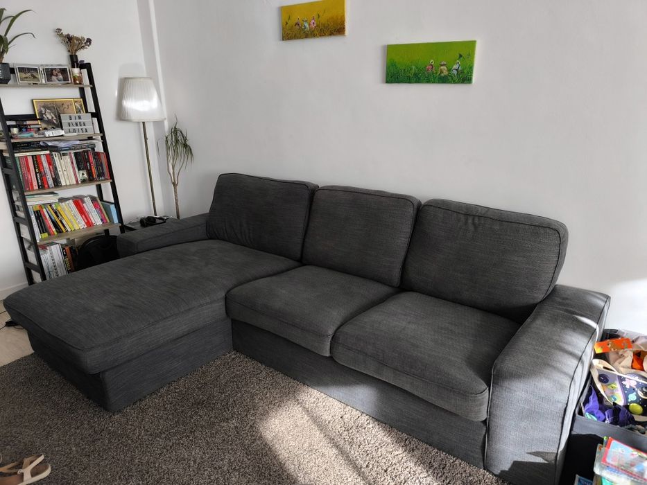 Sofá Kivik 3 lugares c/chaise longue (IKEA)