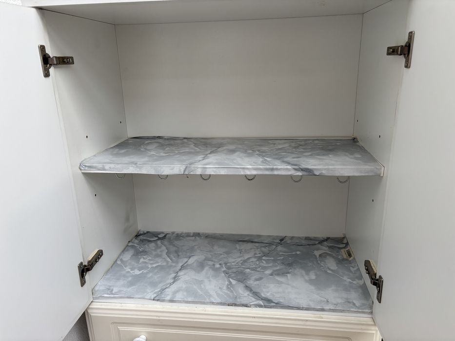 Móvel de Arrumação Alto Branco c/ Gavetas e Prateleiras